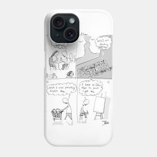 An artists dilemma Phone Case