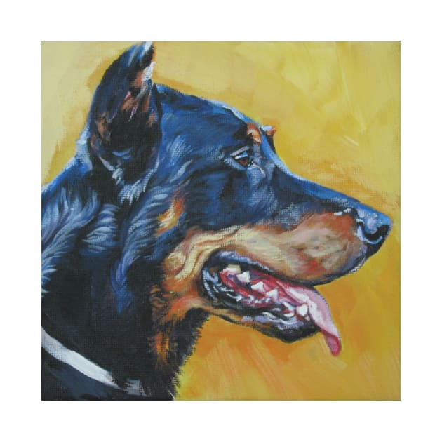 Beauceron Fine Art Painting by LASHEPARD