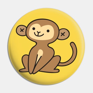 Cute Baby Monkey Doodle Drawing Pin