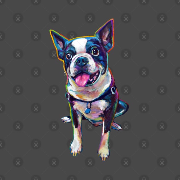 Louie the Boston Terrier by RobertPhelpsArt