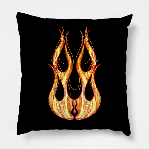 Flames Pillow by KeegansKolourStudio