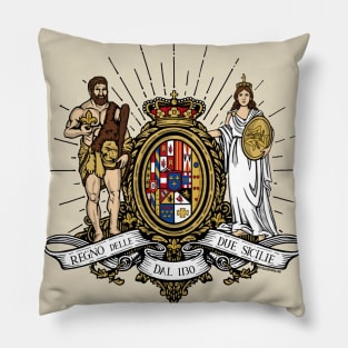 Two Sicilies Coat of Arms Pillow