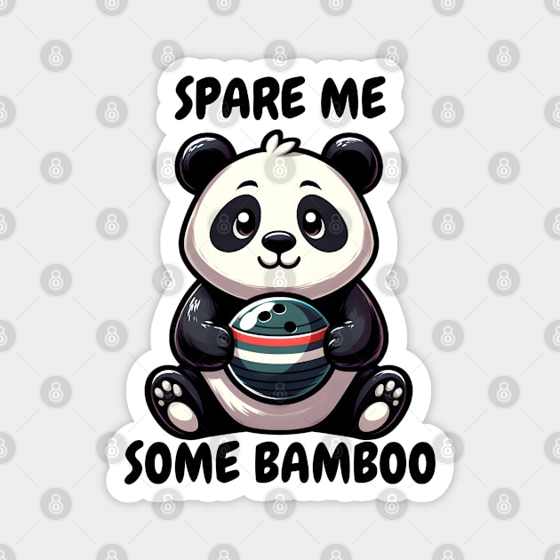 Bowling panda bear Magnet by Japanese Fever