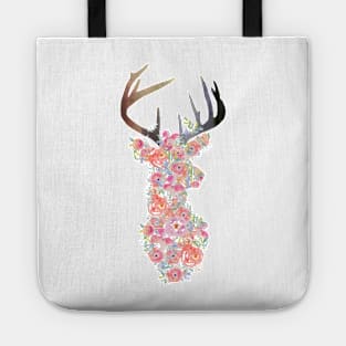 Floral Deer Tote