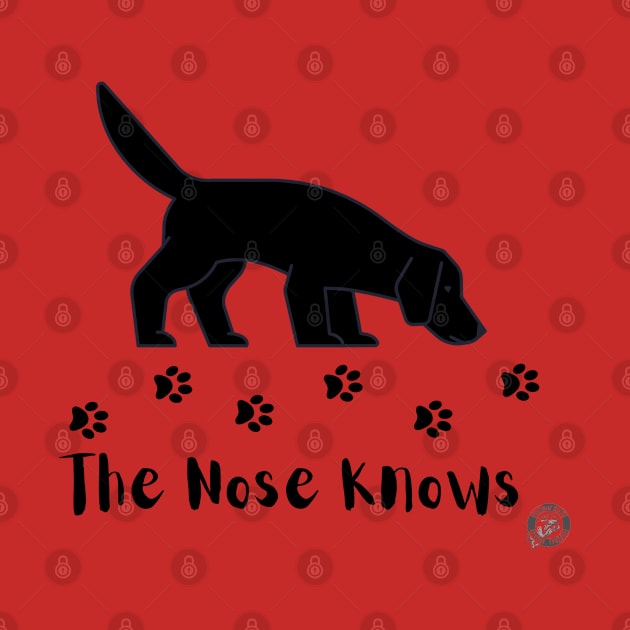 Black Dog Nose Knows by Jumpin' K-9's Store