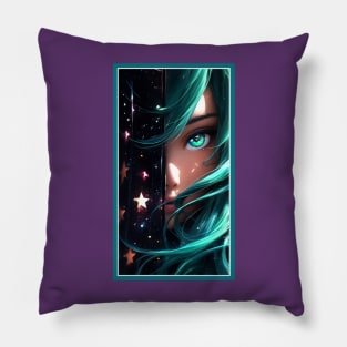 Anime Girl Eye | Quality Anime Artwork | Anime Aesthetic | Manga Anime Art Pillow