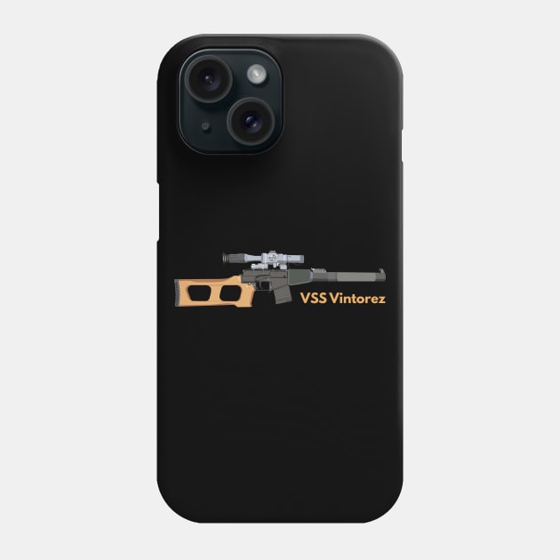 VSS Vintorez Soviet Special Sniper Rifle Phone Case by NorseTech