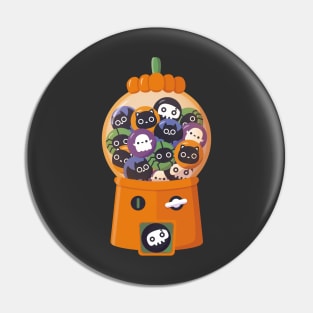Cute Halloween Candy Pumpkin Dispenser Machine Pin
