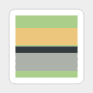 A refined blend of Silver Foil, Onyx, Slate Green, Laurel Green and Pale Gold stripes. Magnet