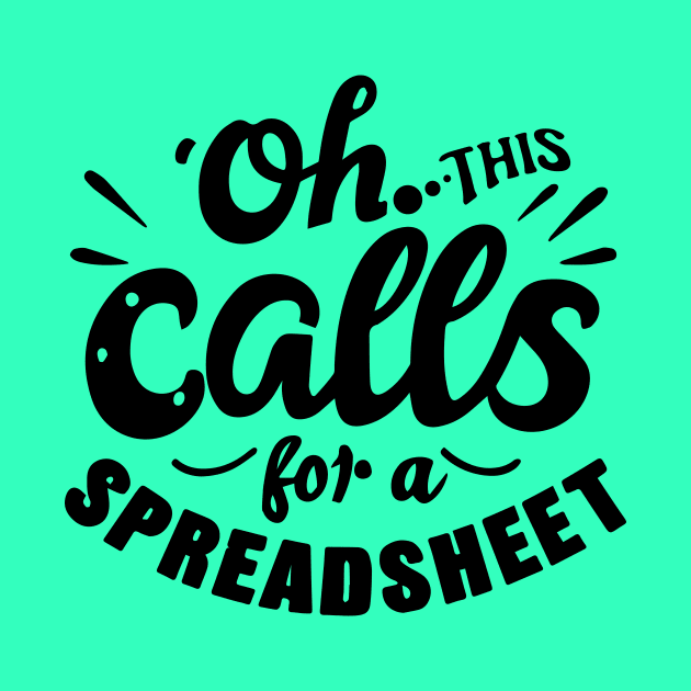 Oh This Calls For A Spreadsheet typography design by A Floral Letter Capital letter A | Monogram, Sticker