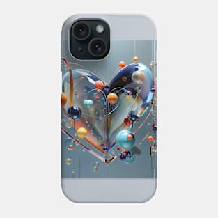 Scene with glass heart Phone Case