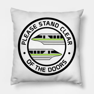 MonorailStandClearLime Pillow