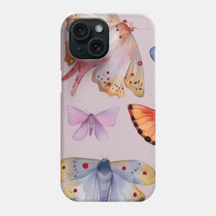 Watercolor Spirit Butterflies Entomology Phone Case