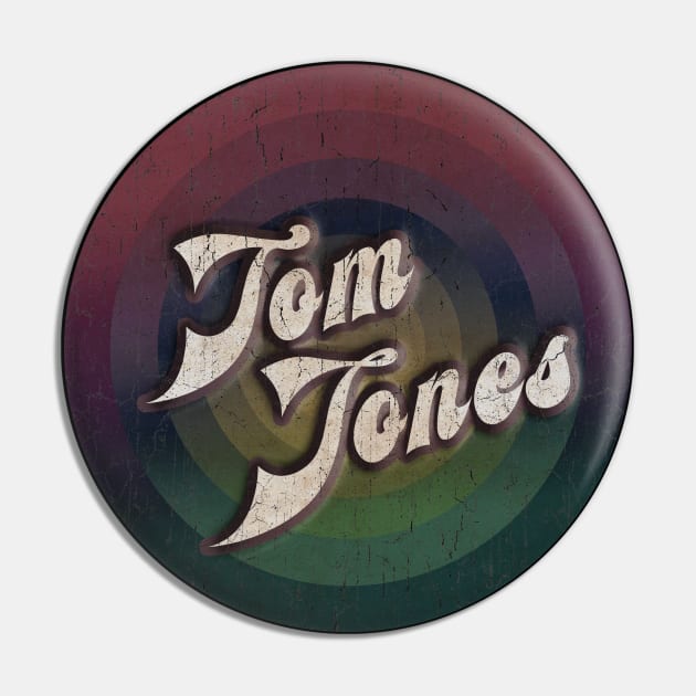 retro vintage circle Tom Jones Pin by NamaMarket01