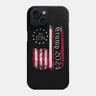 Est. 1776 Trump 2024 American Flag Phone Case