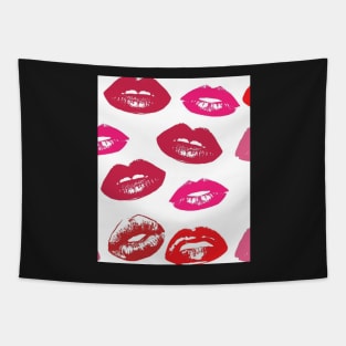 Red Lips Design All over Lips design for many Items, check out the store for gift ideas. Tapestry