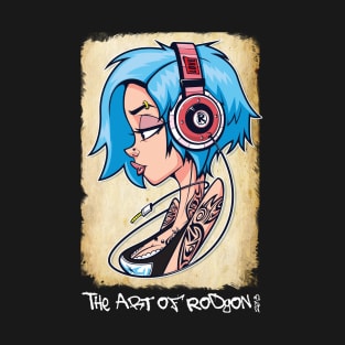 Art of Rodgon - tattoo pinup girl T-Shirt