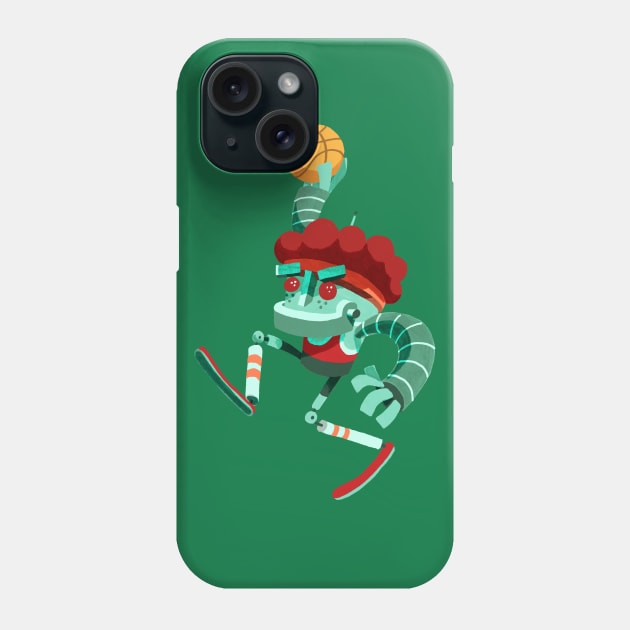 Bot Basketball Phone Case by washburnillustration