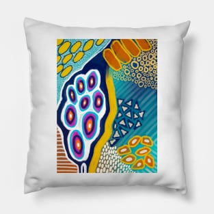 Abstract Underwater Colorful Pattern Design Pillow