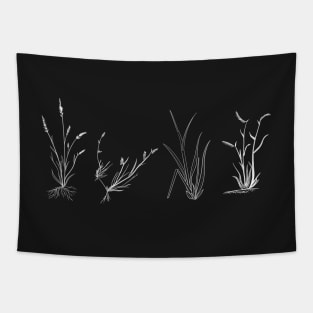 Copy of Grasses of the shortgrass steppe – white Tapestry