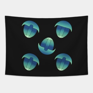 Northern Light Trilobite Pattern Tapestry