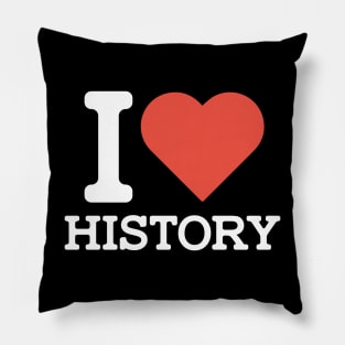 I Love History Pillow