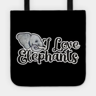 I love elephants Tote