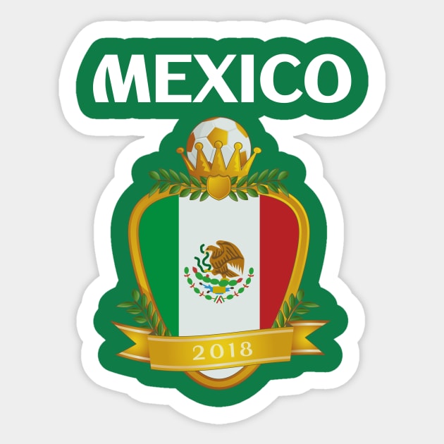 Mexico Soccer Mexico Futbol Football Mexican soccer Flag Jersey - Mexico  Soccer - Sticker