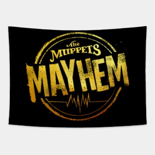 The Muppets Mayhem gold Tapestry