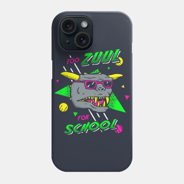 Ghostbusters - Too Zuul For School Phone Case by tabners