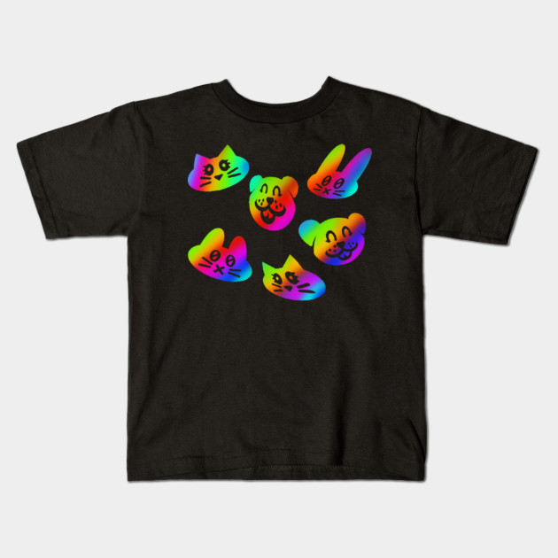 Toony Animals Rainbow Rainbow Animals Kids T Shirt Teepublic