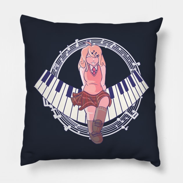 kaede akamatsu Pillow by inkpocket