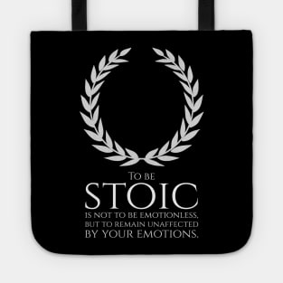 Stoic Philosophy Quote Motivational Inspiring Stoicism Tote