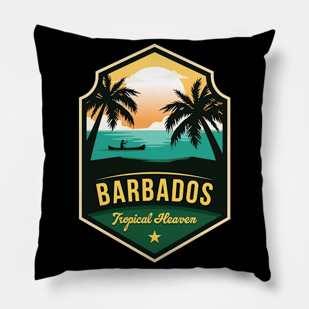 Barbados tropical heaven Pillow by NeedsFulfilled