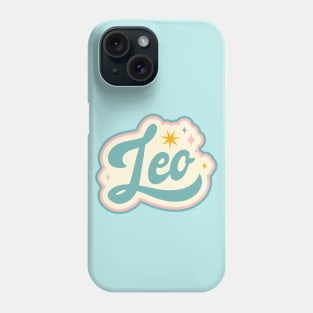 Vintage Leo Horoscope Sign // Retro Leo Zodiac Sign Phone Case