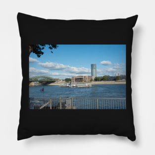 The Rhine River at Koln Pillow