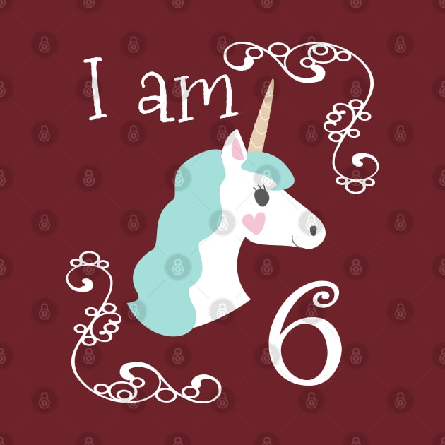 Sixth Birthday Unicorn by Fellball