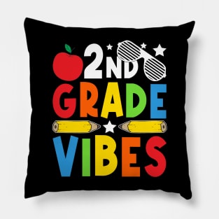 2nd Grade Vibes Teachers Boys Girls Funny Back To School Pillow