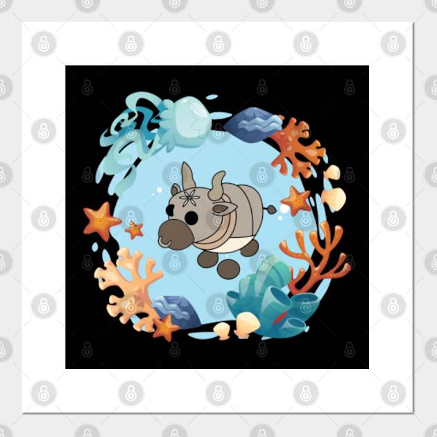 Roblox Ocean Metal Ox Adopt Me Game Posters And Art Prints Teepublic - roblox fan art for kids