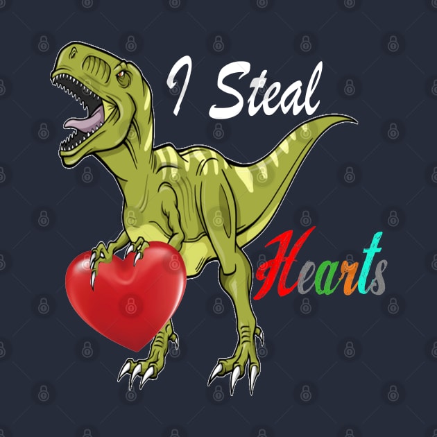 I Steal Hearts Valentines Day Boys Girls Gift by Inspireshirt