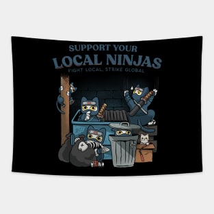 Support your local ninjas Tapestry