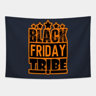 black friday, orange and black friday Tapestry