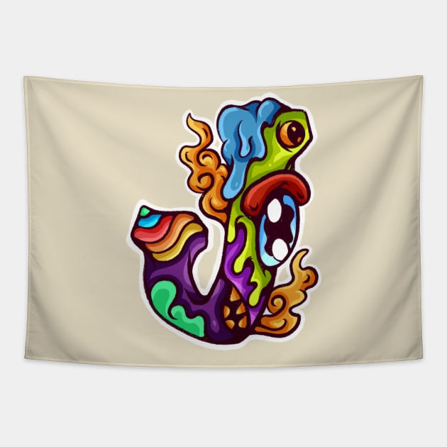 Alfabet Monster J Tapestry by Koyung500