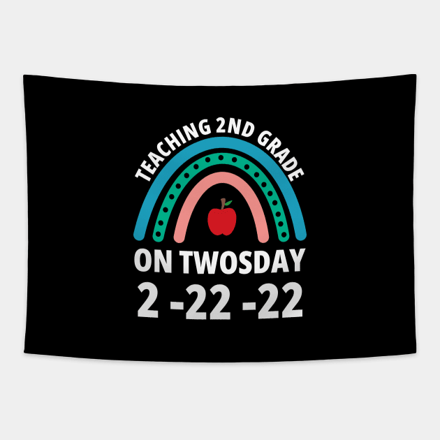 Teaching 2nd Grade On Twosday 2-22-22 Tapestry by Petalprints