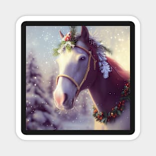 Christmas Horses Series Magnet