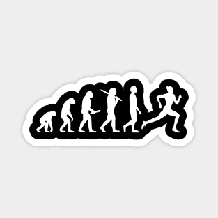 Funny Running Evolution Gift For Runners & Joggers Magnet