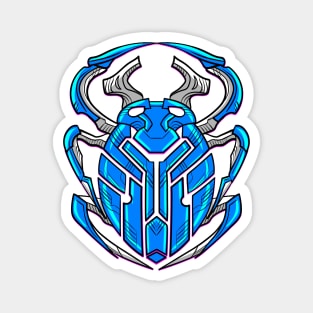 Blue scarab SOLO Magnet