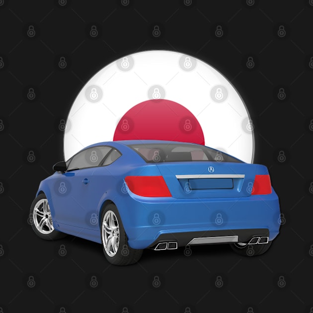 Acura Car Concept Blue vehicles, car, coupe, sports car  02 by Stickers Cars