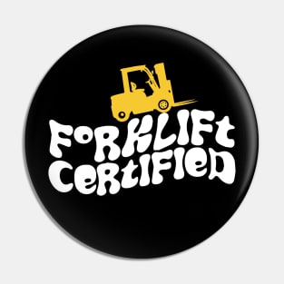 Forklift Certified Pin