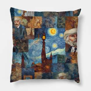 Van Gogh Paintings Mashup Pillow